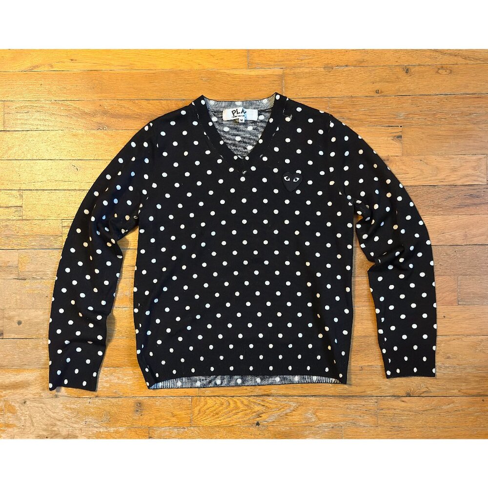 CDG Comme Des Garcons Play Japan Polka Dot Sweater